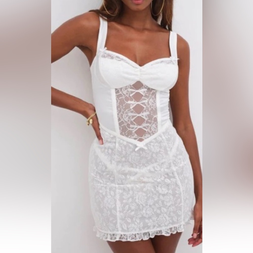 For Love & Lemons Mary Slip Dress Small